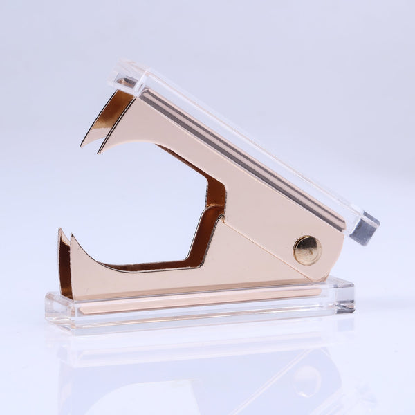 1-Hole Punch and Staple Remover Set (Gold,Rose Gold)