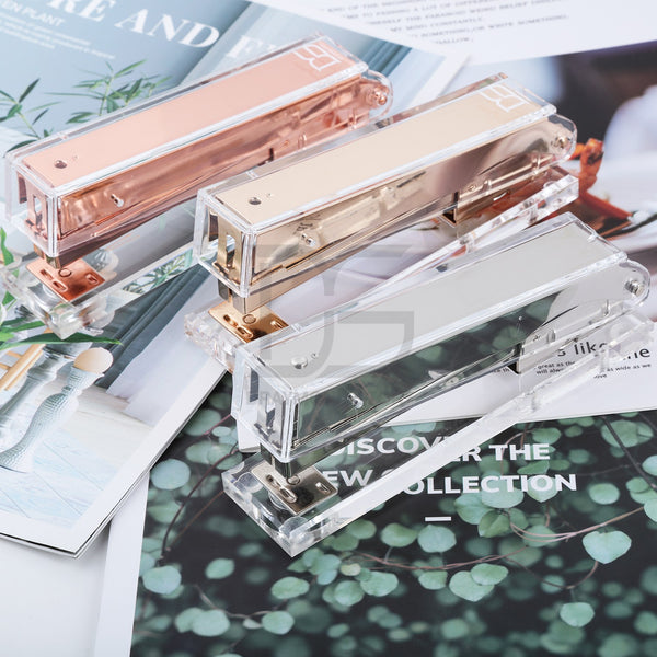 Acrylic Stapler (Gold, Rose Gold,Colorful,Silver,Blue,)